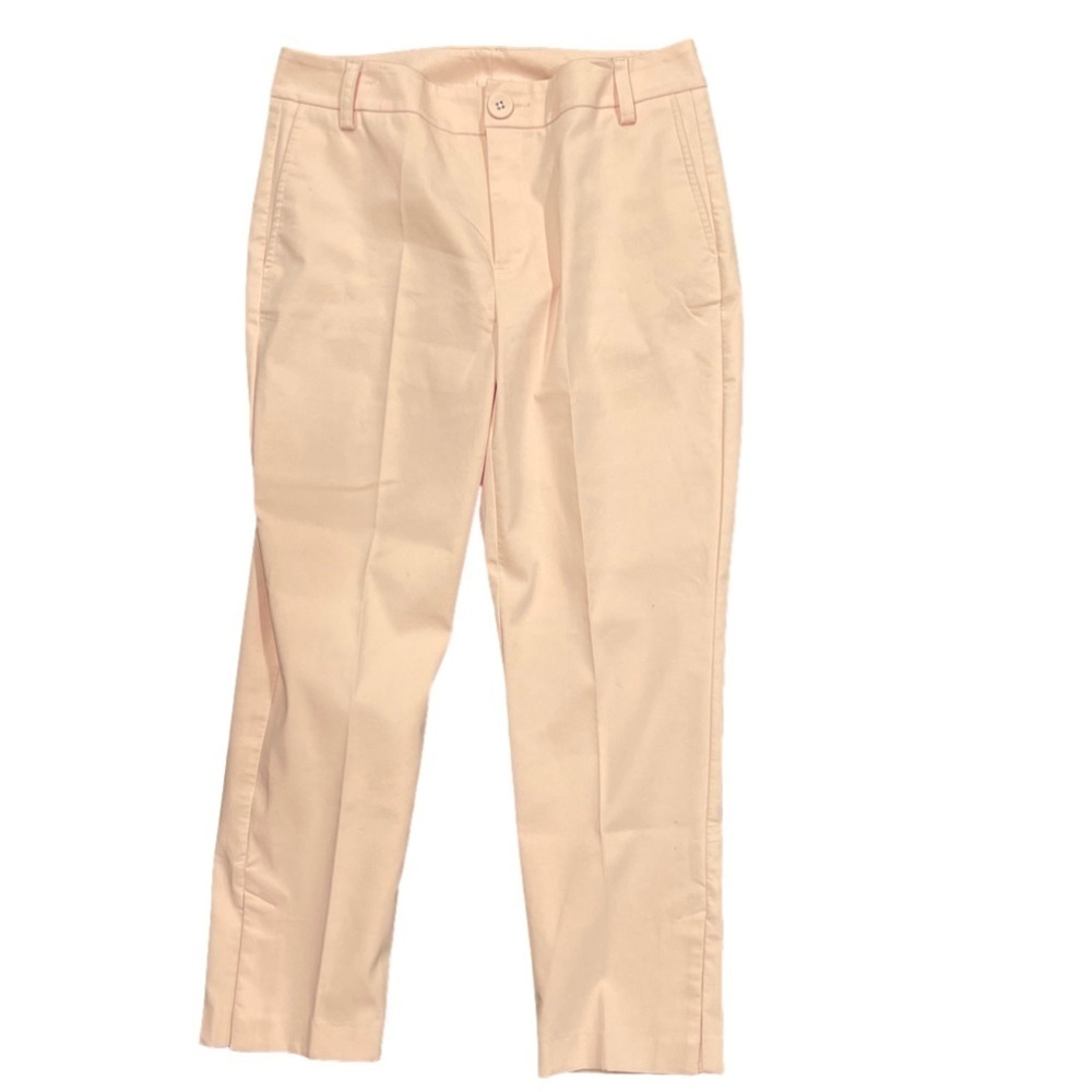 Cabi Sz 8 pale pink split ankle pants with front and back pockets